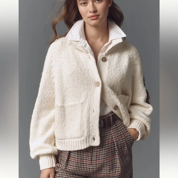 Pilcro Western Horse Graphic Cardigan Sweater - Picture 2 of 8